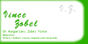 vince zobel business card